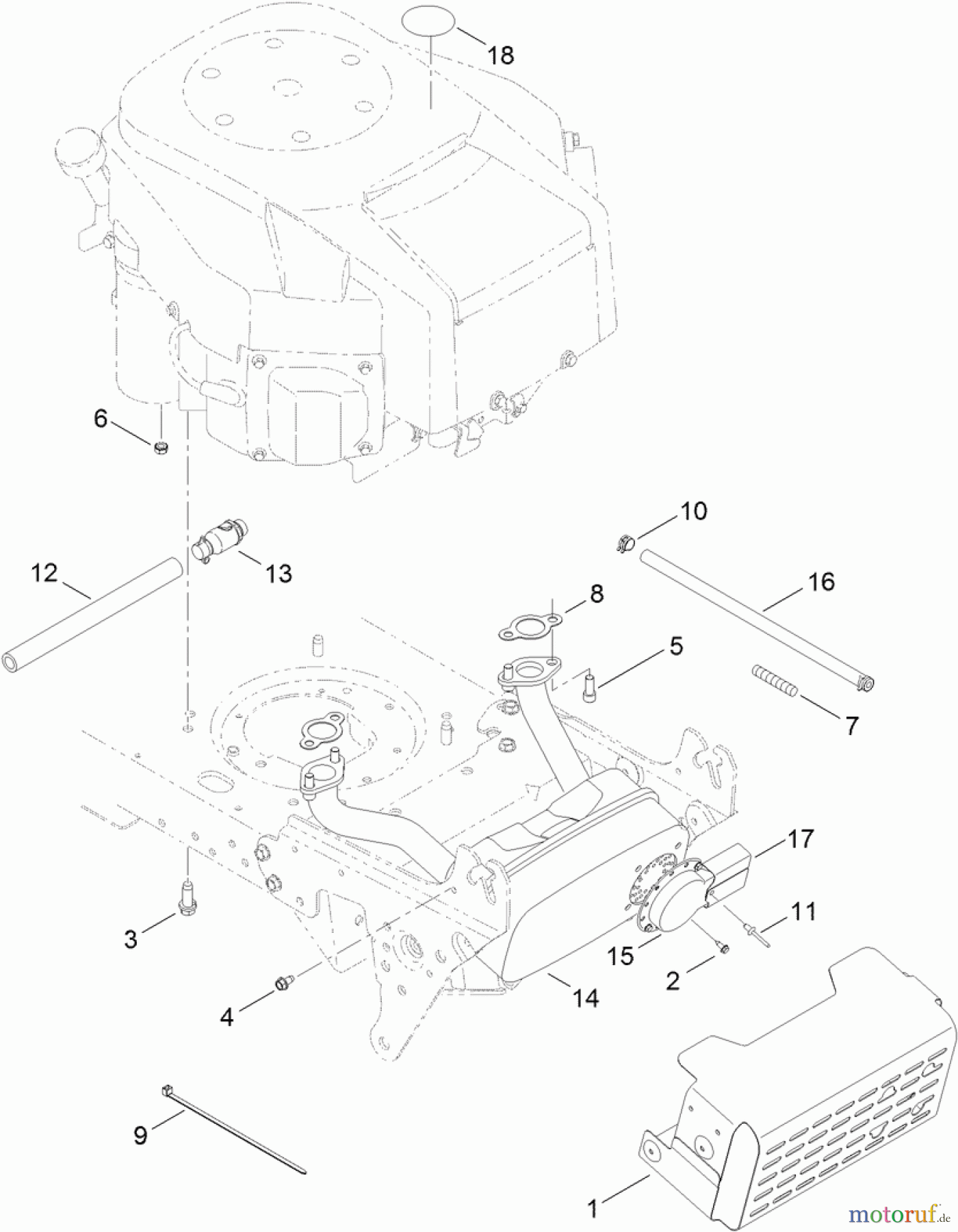 Toro Neu Mowers, Lawn & Garden Tractor Seite 1 13AP91RT848 (LX468) - Toro LX468 Lawn Tractor, 2012 (SN 1-1) ENGINE COMPONENT ASSEMBLY