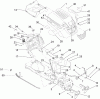 Toro 13AT61RH048 (LX466) - LX466 Lawn Tractor, 2008 (SN 1L137H10100-) Listas de piezas de repuesto y dibujos HOOD, DASH AND FUEL TANK ASSEMBLY