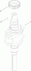 Toro 13AX60RG544 (LX420) - LX420 Lawn Tractor, 2006 (1L215B10000-) Ersatzteile CRANKSHAFT ASSEMBLY KOHLER SV540-0019