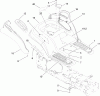 Toro 14AQ81RP544 (GT2200) - GT2200 Garden Tractor, 2006 (1A136H30000-) Ersatzteile FENDER ASSEMBLY