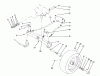 Toro 22-14O501 (244-5) - 244-5 Yard Tractor, 1991 (1000001-1999999) Listas de piezas de repuesto y dibujos FRONT AXLE ASSEMBLY