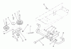 Toro 22-14OE01 (244-H) - 244-H Yard Tractor, 1991 (1000001-1999999) Ersatzteile IDLER AND PEDAL SHAFT ASSEMBLY