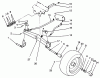 Toro 22-14OE02 (244-H) - 244-H Yard Tractor, 1992 (2000001-2999999) Ersatzteile FRONT AXLE ASSEMBLY