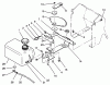 Toro 22-14OE02 (244-H) - 244-H Yard Tractor, 1992 (2000001-2999999) Ersatzteile FUEL TANK AND STEERING BRACKET ASSEMBLY