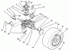 Toro 22-14OE02 (244-H) - 244-H Yard Tractor, 1992 (2000001-2999999) Ersatzteile REAR WHEEL AND TRANSMISSION ASSEMBLY