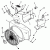 Toro 31-12KE01 (312-H) - 312-H Garden Tractor, 1990 Spareparts BLOWER HOUSING AND GOVERNOR