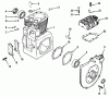 Toro 31-16O802 (416-8) - 416-8 Garden Tractor, 1990 Listas de piezas de repuesto y dibujos KOHLER CRANKCASE & CYLINDER HEAD