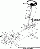 Toro 51-16OE01 (416-H) - 416-H Garden Tractor, 1991 (1000001-1999999) Ersatzteile FRONT AXLE AND STEERING