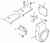 Toro 51-16OE01 (416-H) - 416-H Garden Tractor, 1991 (1000001-1999999) Ersatzteile KOHLER BAFFLES & SHROUDS