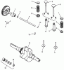 Toro 31-10K802 (310-8) - 310-8 Garden Tractor, 1991 (1000001-1999999) Listas de piezas de repuesto y dibujos KOHLER CAMSHAFT, CRANKSHAFT & VALVES