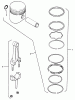 Toro 51-16OE01 (416-H) - 416-H Garden Tractor, 1991 (1000001-1999999) Ersatzteile KOHLER PISTON & RINGS