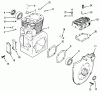 Toro 31-12K804 (312-8) - 312-8 Garden Tractor, 1992 (2000001-2999999) Listas de piezas de repuesto y dibujos KOHLER CRANKCASE AND CYLINDER HEAD