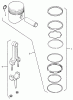 Toro 51-16OE02 (416-H) - 416-H Garden Tractor, 1992 (2000001-2999999) Listas de piezas de repuesto y dibujos KOHLER PISTON AND RINGS