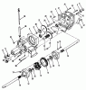 Toro 31-10K803 (310-8) - 310-8 Garden Tractor, 1992 (2000001-2999999) Listas de piezas de repuesto y dibujos TRANSAXLE 312-H, 416-H
