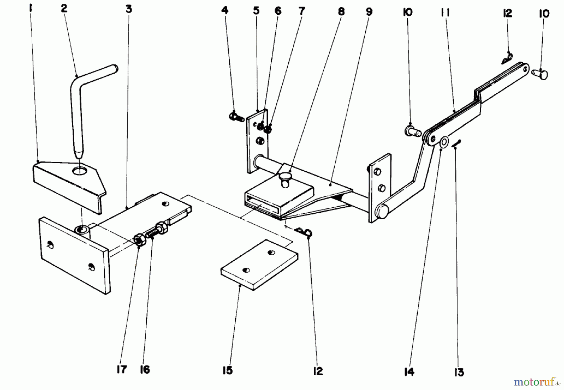 Toro Neu Accessories, Mower 59002 - Toro Hitch Kit, 1970 (0000001-0999999) HITCH ATTACHMENT