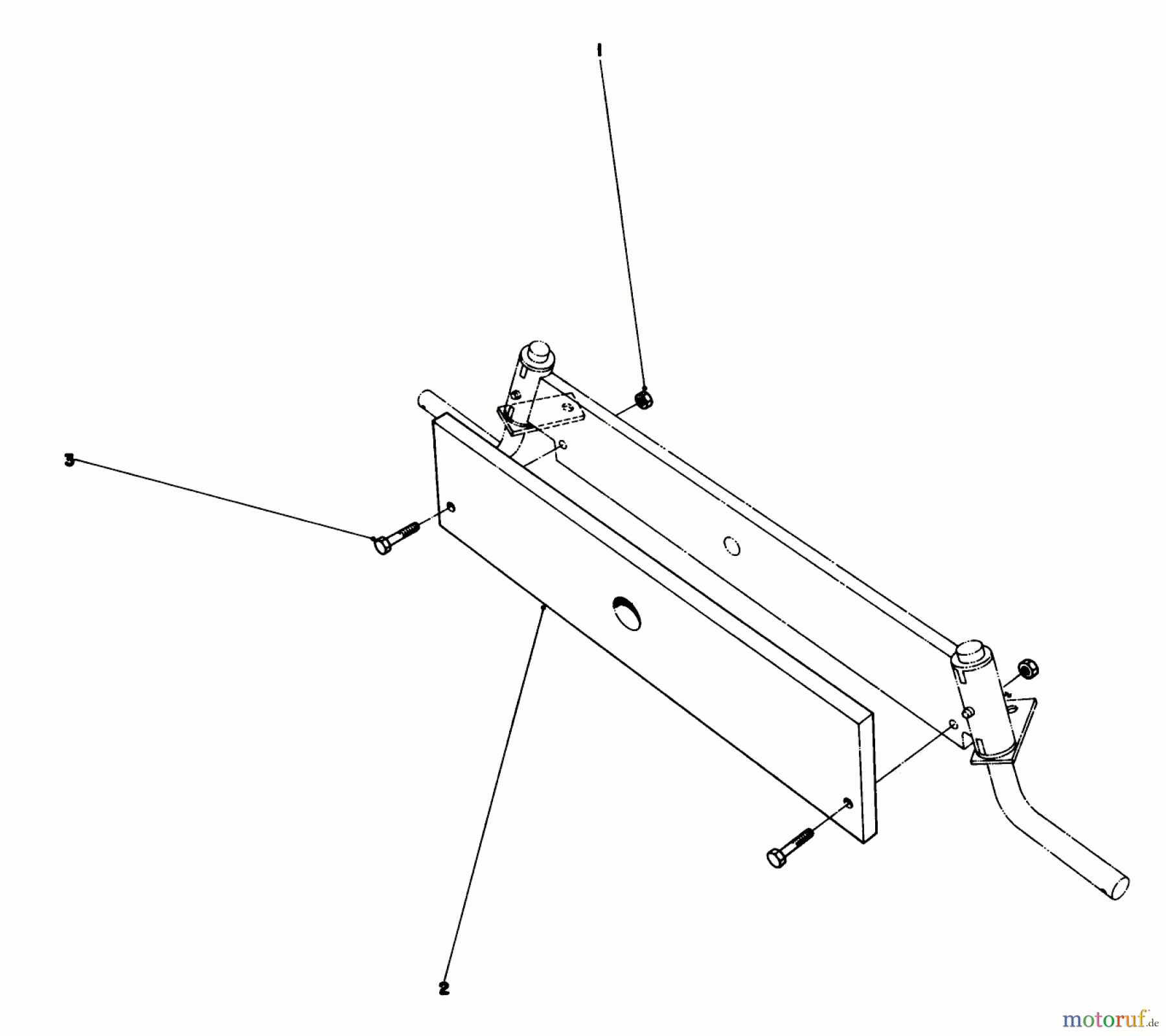  Toro Neu Accessories, Mower 59044 - Toro Rear Bagging Kit, Premium Rider, 1975 (5000001-5999999) COUNTERWEIGHT