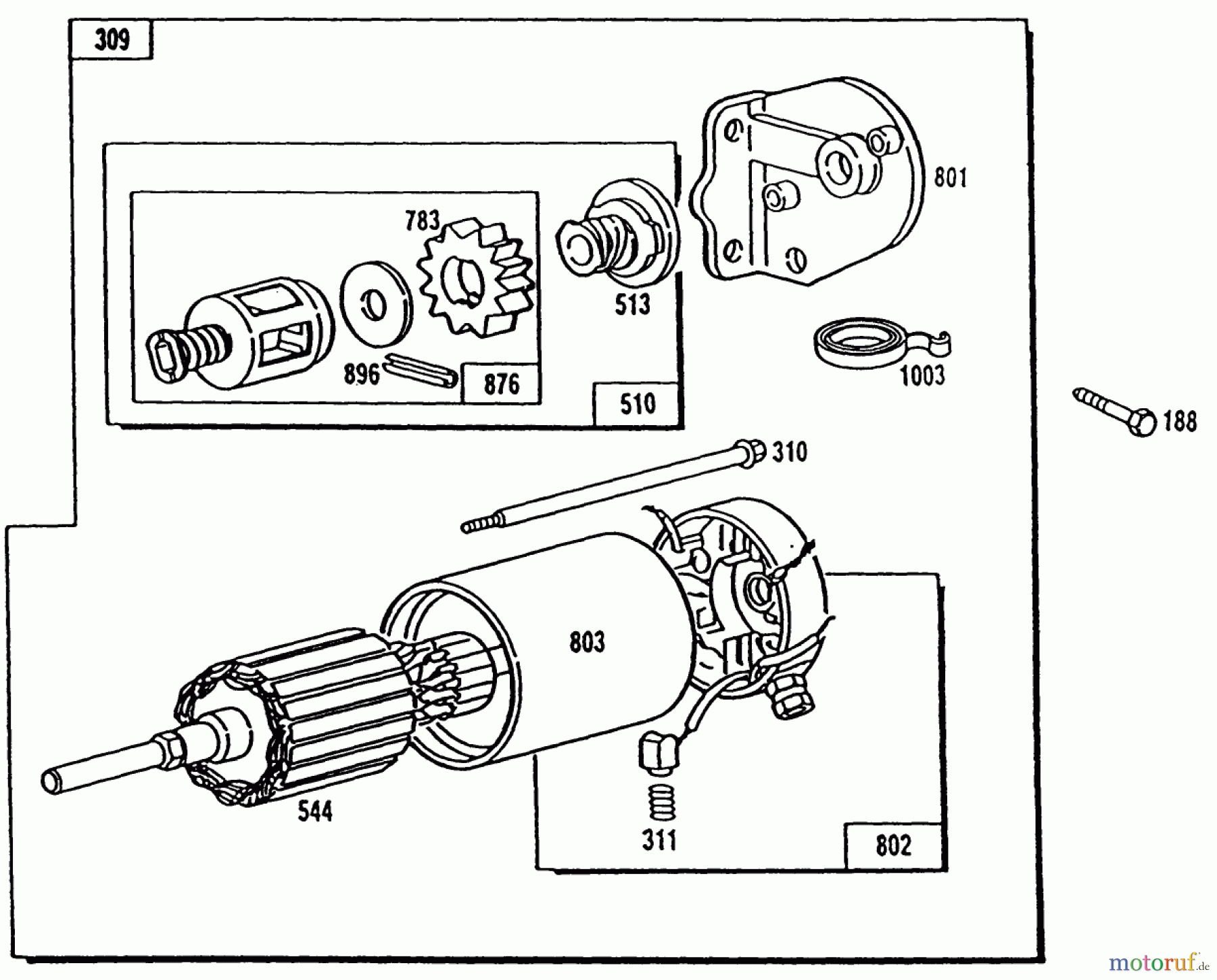 Toro Neu Mowers, Lawn & Garden Tractor Seite 1 32-16BE01 (216-H) - Toro 216-H Tractor, 1990 STARTER