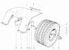 Toro 55003 (800) - 800 Recoil Lawn Tractor, 1970 (0000001-0999999) Ersatzteile REAR TIRE AND FENDER ASSEMBLY