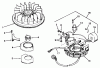 Toro 55150 (940) - 940 Electric Tractor, 1969 (9000001-9999999) Ersatzteile MAGNETO NO. 610766 ASSEMBLY