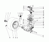 Toro 57351 - 32" Lawn Tractor, 1977 (7000001-7999999) Ersatzteile TRANSAXLE & CLUTCH ASSEMBLY