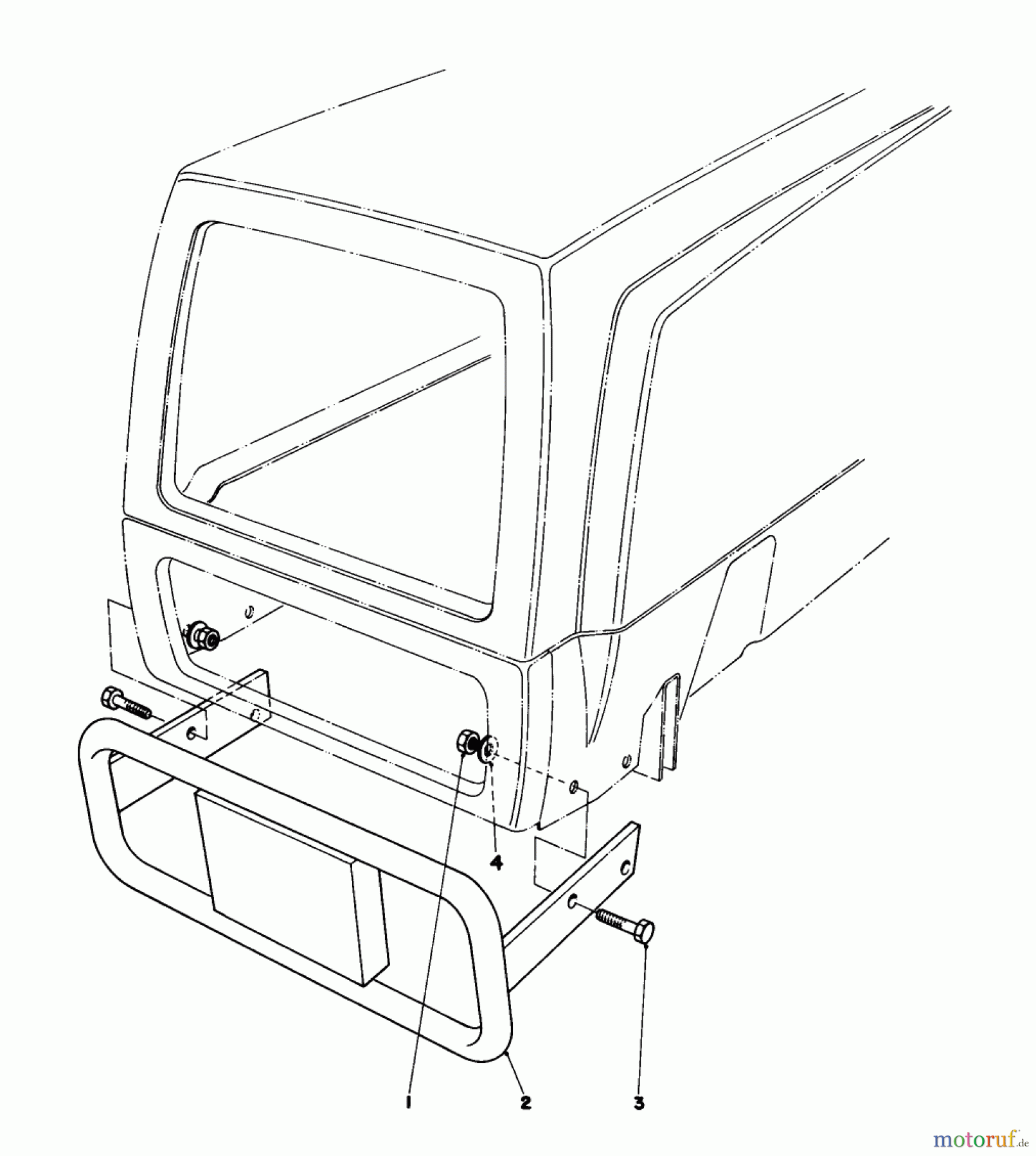  Toro Neu Mowers, Lawn & Garden Tractor Seite 1 57300 (8-32) - Toro 8-32 Front Engine Rider, 1984 (4000001-4999999) BUMPER KIT (OPTIONAL)