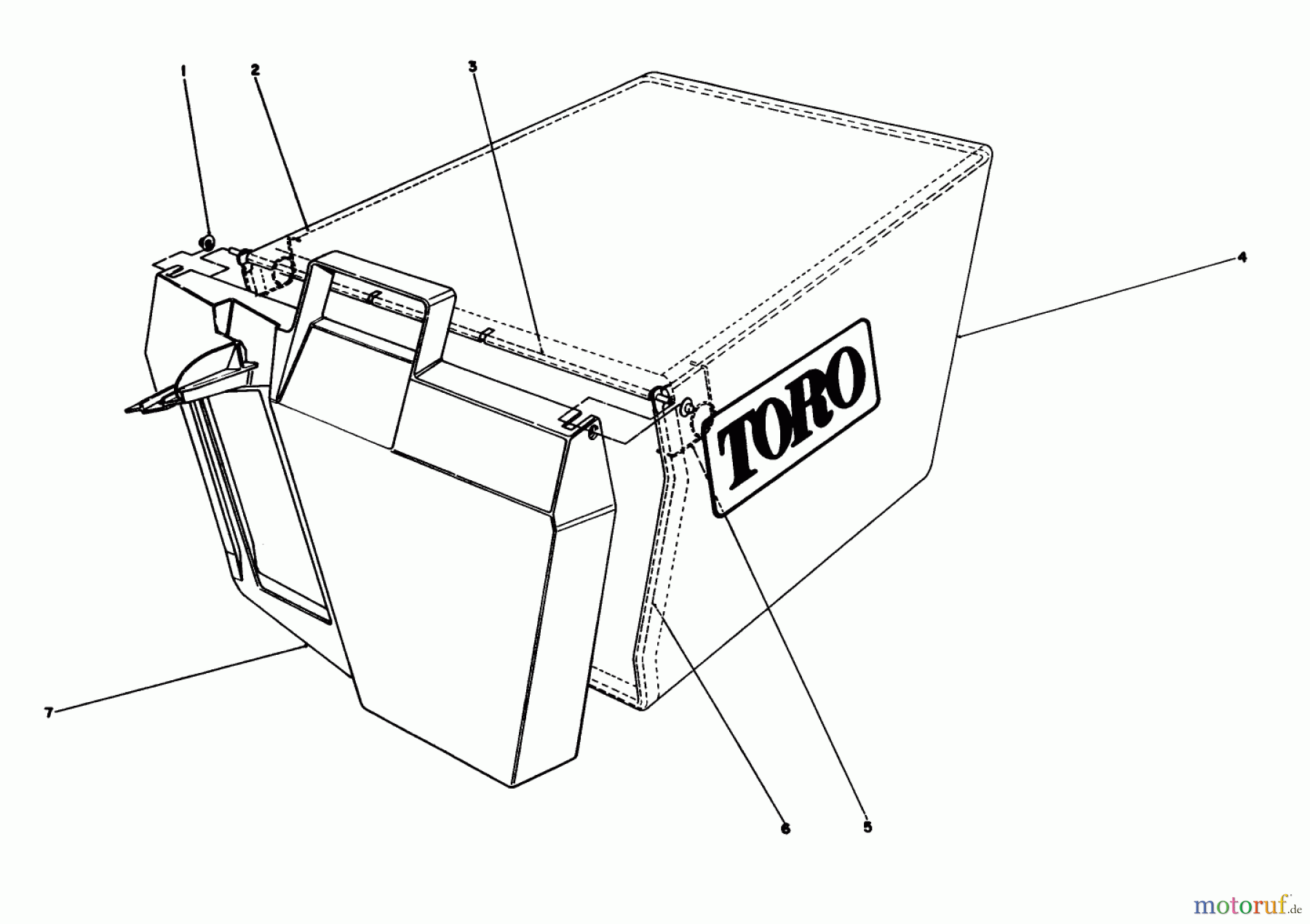 Toro Neu Accessories, Mower 59179 - Toro Bagging Discharge Tunnel and Plug BAG ASSEMBLY
