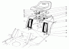 Toro 57356 (11-42) - 11-42 Lawn Tractor, 1982 (2000001-2999999) Ersatzteile REAR BODY & SEAT ASSEMBLY
