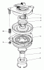 Toro 57360 (11-32) - 11-32 Lawn Tractor, 1986 (6000001-6999999) Ersatzteile CLUTCH ASSEMBLY NO. 44-0770