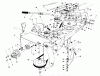 Toro 57360 (11-32) - 11-32 Lawn Tractor, 1986 (6000001-6999999) Ersatzteile FRAME & PULLEY ASSEMBLY 36" SNOWTHROWER ATTACHMENT MODEL NO. 59160 (OPTIONAL)
