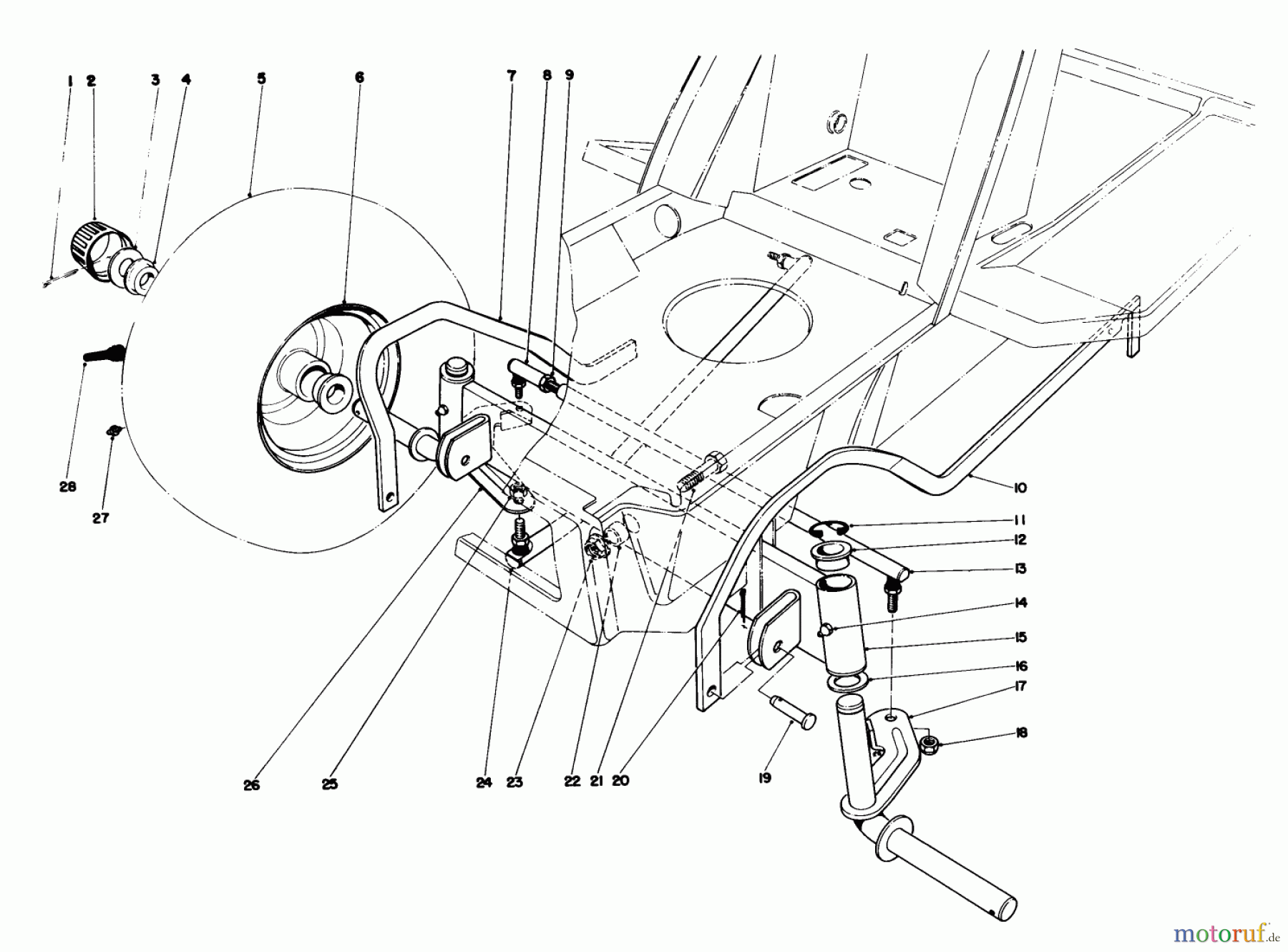  Toro Neu Mowers, Lawn & Garden Tractor Seite 1 57360 (11-32) - Toro 11-32 Lawn Tractor, 1986 (6000001-6999999) FRONT AXLE ASSEMBLY