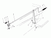 Toro 57360 (11-32) - 11-32 Lawn Tractor, 1987 (7000001-7999999) Ersatzteile CHUTE CONTROL ASSEMBLY 36" SNOWTHROWER ATTACHMENT MODEL NO. 59160 (OPTIONAL)