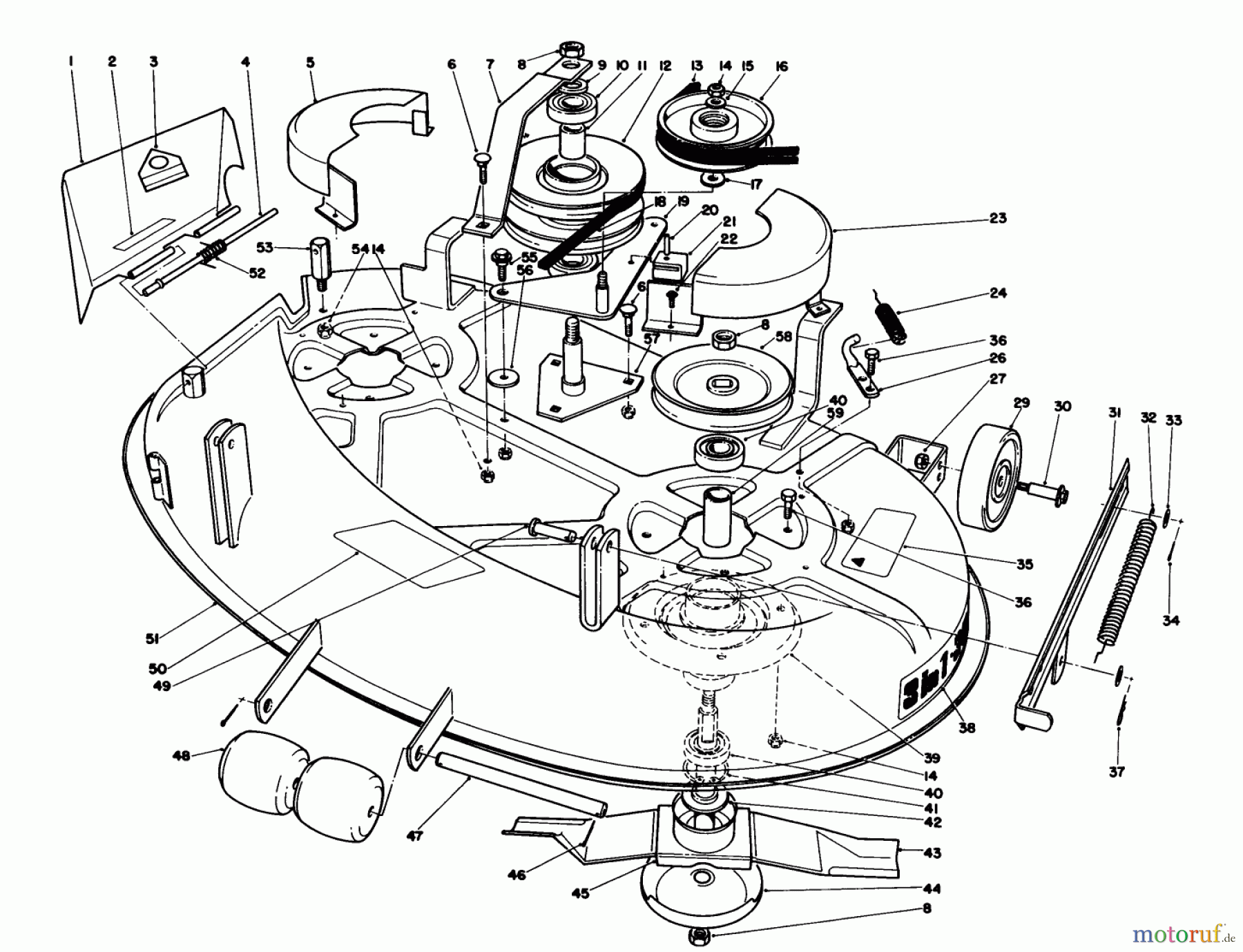  Toro Neu Mowers, Lawn & Garden Tractor Seite 1 57410 - Toro 12 hp Electric Start Lawn Tractor, 1988 (8000001-8999999) 38