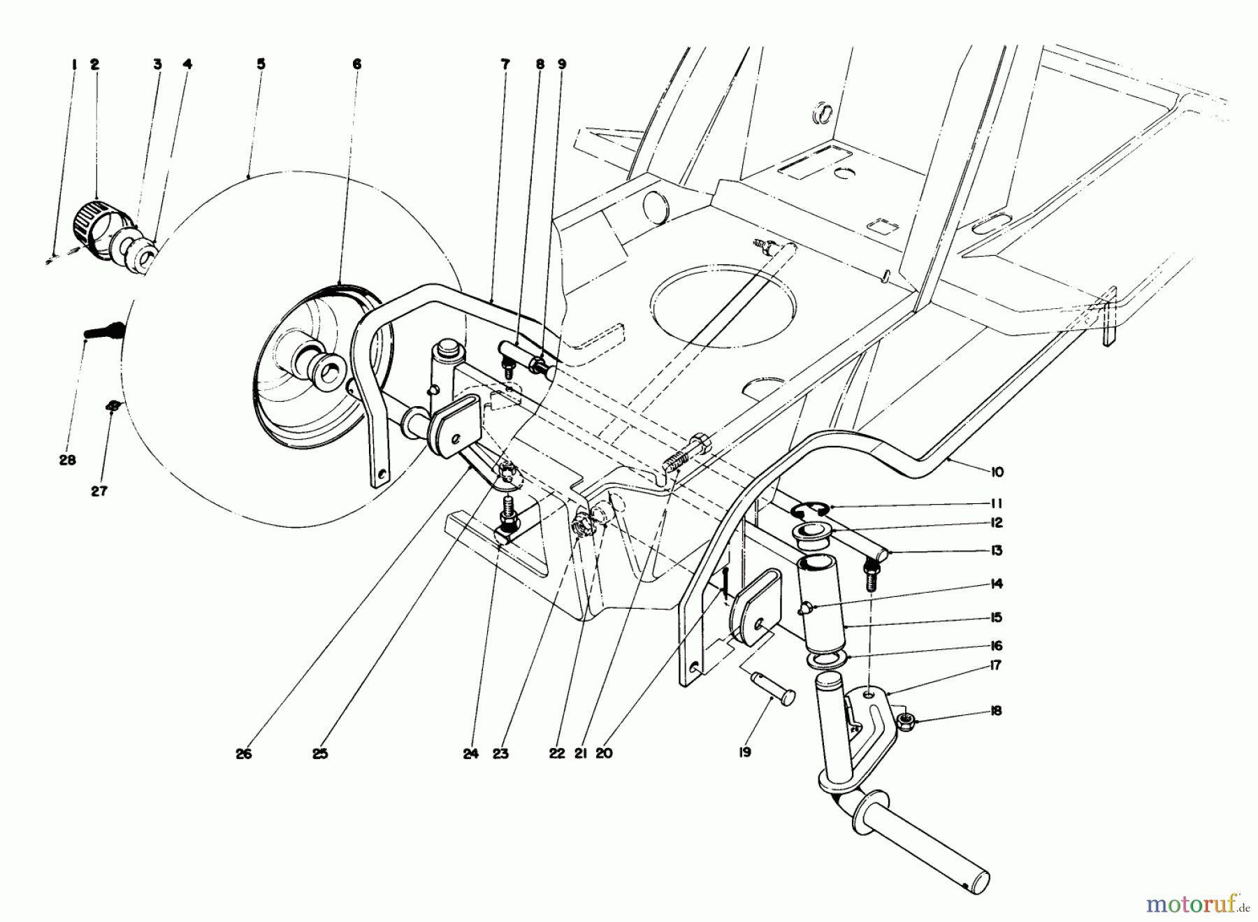  Toro Neu Mowers, Lawn & Garden Tractor Seite 1 57450 (12-32) - Toro 12-32 Lawn Tractor, 1991 (1000001-1999999) FRONT AXLE ASSEMBLY