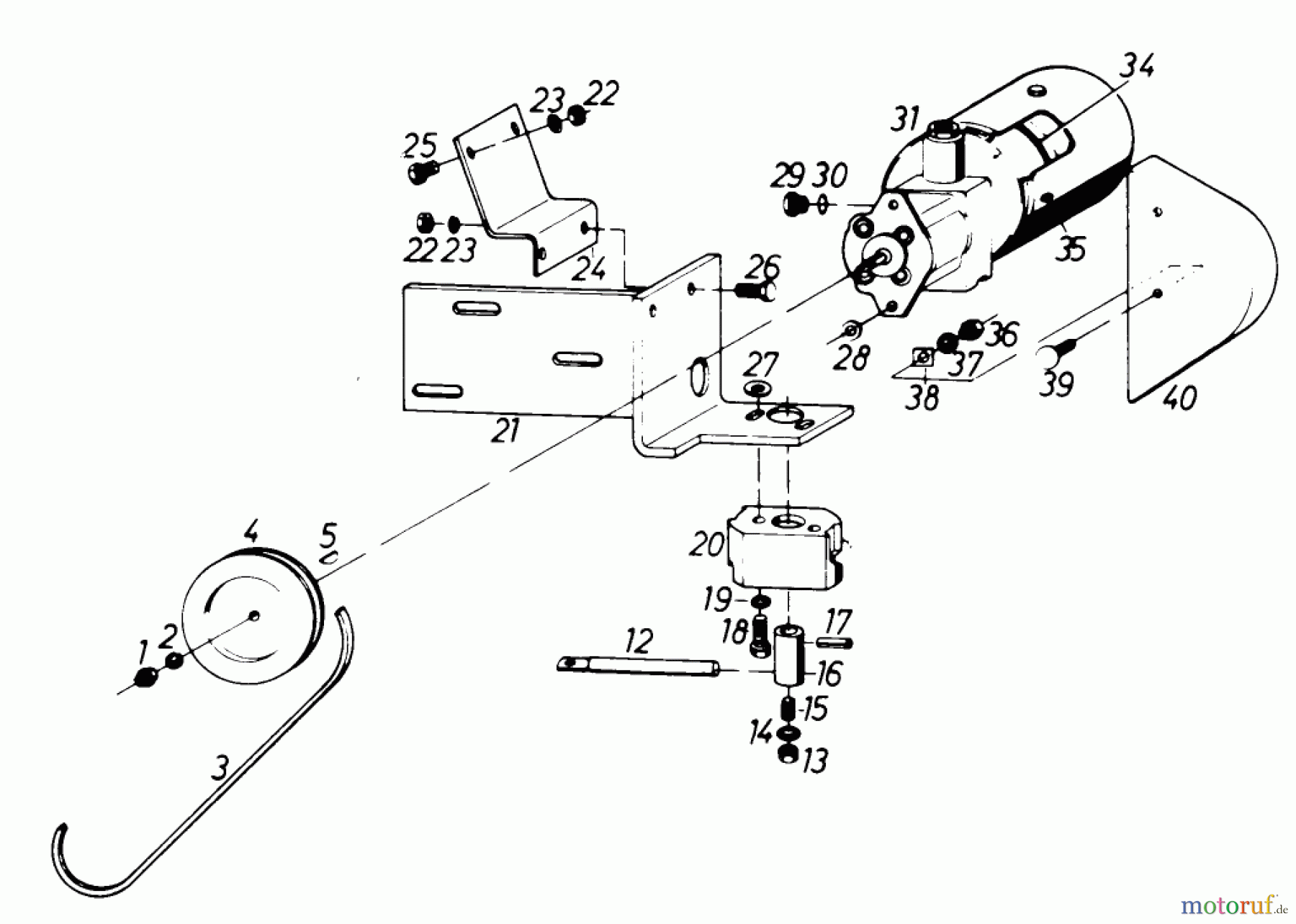  Toro Neu Mowers, Lawn & Garden Tractor Seite 1 61-20RG01 (D-250) - Toro D-250 10-Speed Tractor, 1976 HYDRAULIC UNIT