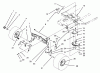 Toro 71180 (12-38XL) - 12-38XL Lawn Tractor, 1993 (3900001-3999999) Ersatzteile FRONT AXLE ASSEMBLY