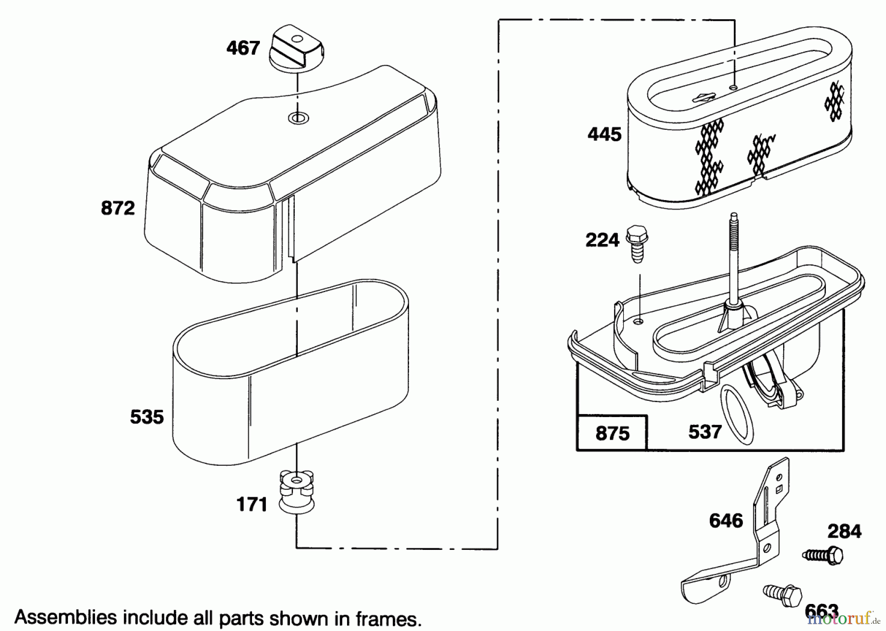 Toro Neu Mowers, Lawn & Garden Tractor Seite 1 71184 (12-38XL) - Toro 12-38XL Lawn Tractor, 1995 (5900001-5910000) ENGINE BRIGGS & STRATTON MODEL 286707-0453-01 #4