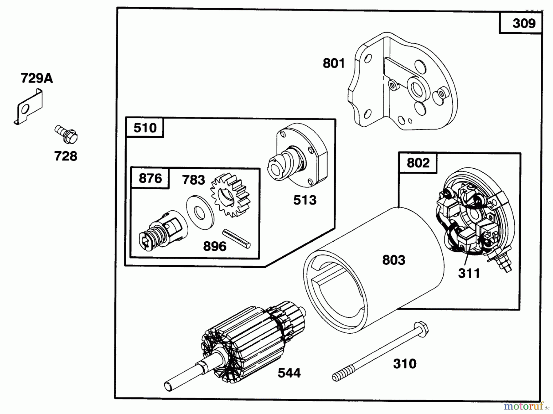  Toro Neu Mowers, Lawn & Garden Tractor Seite 1 71188 (12-32XL) - Toro 12-32XL Lawn Tractor, 1996 (6900001-6999999) ENGINE BRIGGS & STRATTON MODEL 282707-0119-01 #6