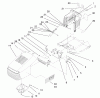 Toro 71201 (13-32XL) - 13-32XL Lawn Tractor, 1997 (7900001-7999999) Listas de piezas de repuesto y dibujos HOOD ASSEMBLY
