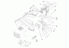Toro 71190 (13-38XL) - 13-38XL Lawn Tractor, 1997 (7900001-7999999) Ersatzteile HOOD ASSEMBLY