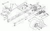 Toro 71191 (13-38HXL) - 13-38HXL Lawn Tractor, 1995 (5900001-5910000) Listas de piezas de repuesto y dibujos SPEED CONTROL & REAR WHEEL ASSEMBLY