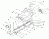 Toro 71196 (16-44HXL) - 16-44HXL Lawn Tractor, 1996 (6900001-6999999) Pièces détachées FRAME ASSEMBLY