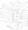 Toro 71199 (12-32XL) - 12-32XL Lawn Tractor, 1999 (9900001-9999999) Listas de piezas de repuesto y dibujos REAR BODY & SEAT ASSEMBLY