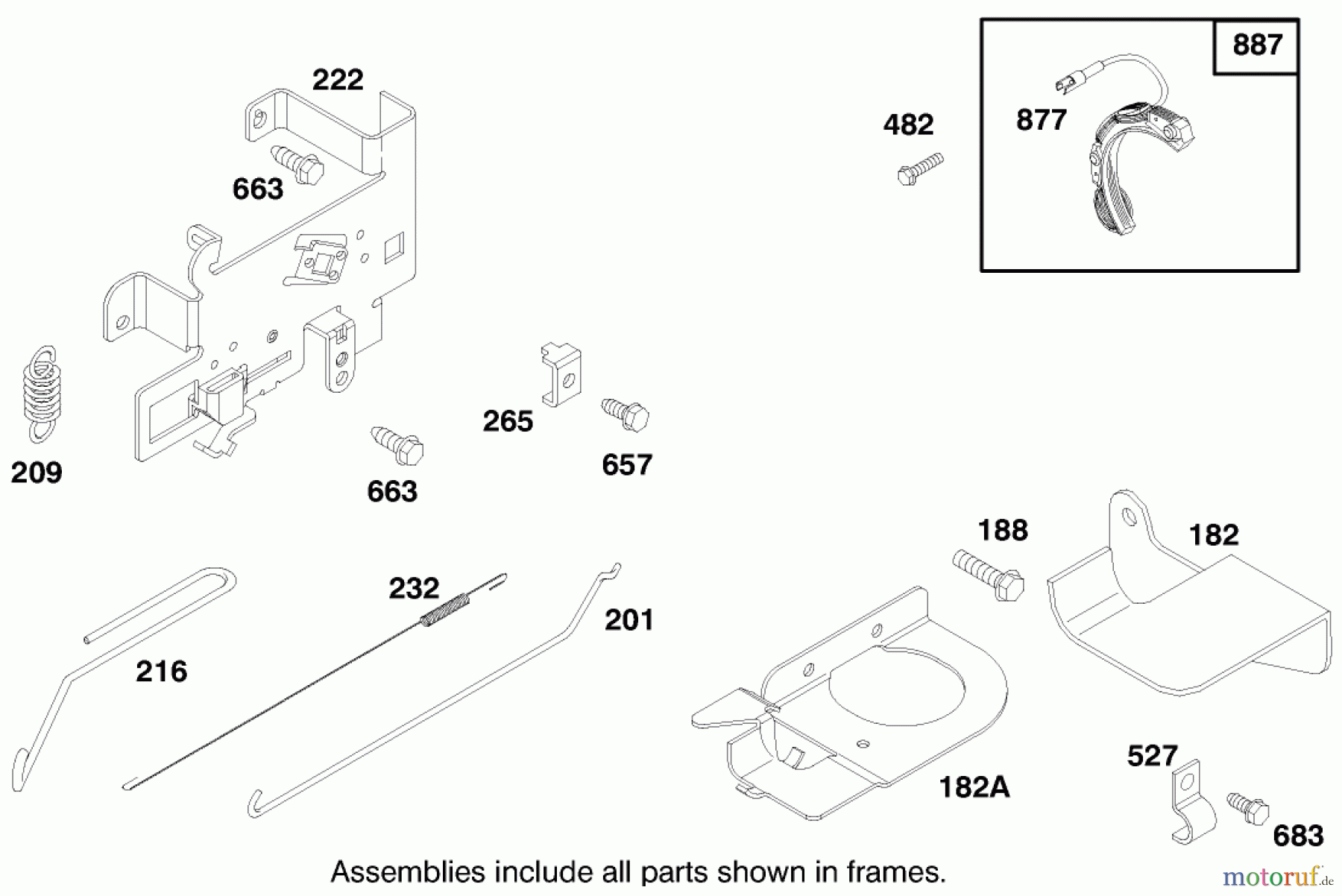  Toro Neu Mowers, Lawn & Garden Tractor Seite 1 71208 (13-38XL) - Toro 13-38XL Lawn Tractor, 1997 (7900001-7999999) ENGINE BRIGGS & STRATTON MODEL 28M707-0127-01 #6