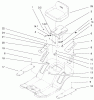 Toro 71209 (13-32XLE) - 13-32XLE Lawn Tractor, 1999 (9900001-9999999) Ersatzteile REAR BODY & SEAT ASSEMBLY