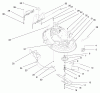 Toro 71215 (14-38HXL) - 14-38HXL Lawn Tractor, 1998 (8900001-8999999) Ersatzteile DECK ASSEMBLY (38" CUTTING UNIT)