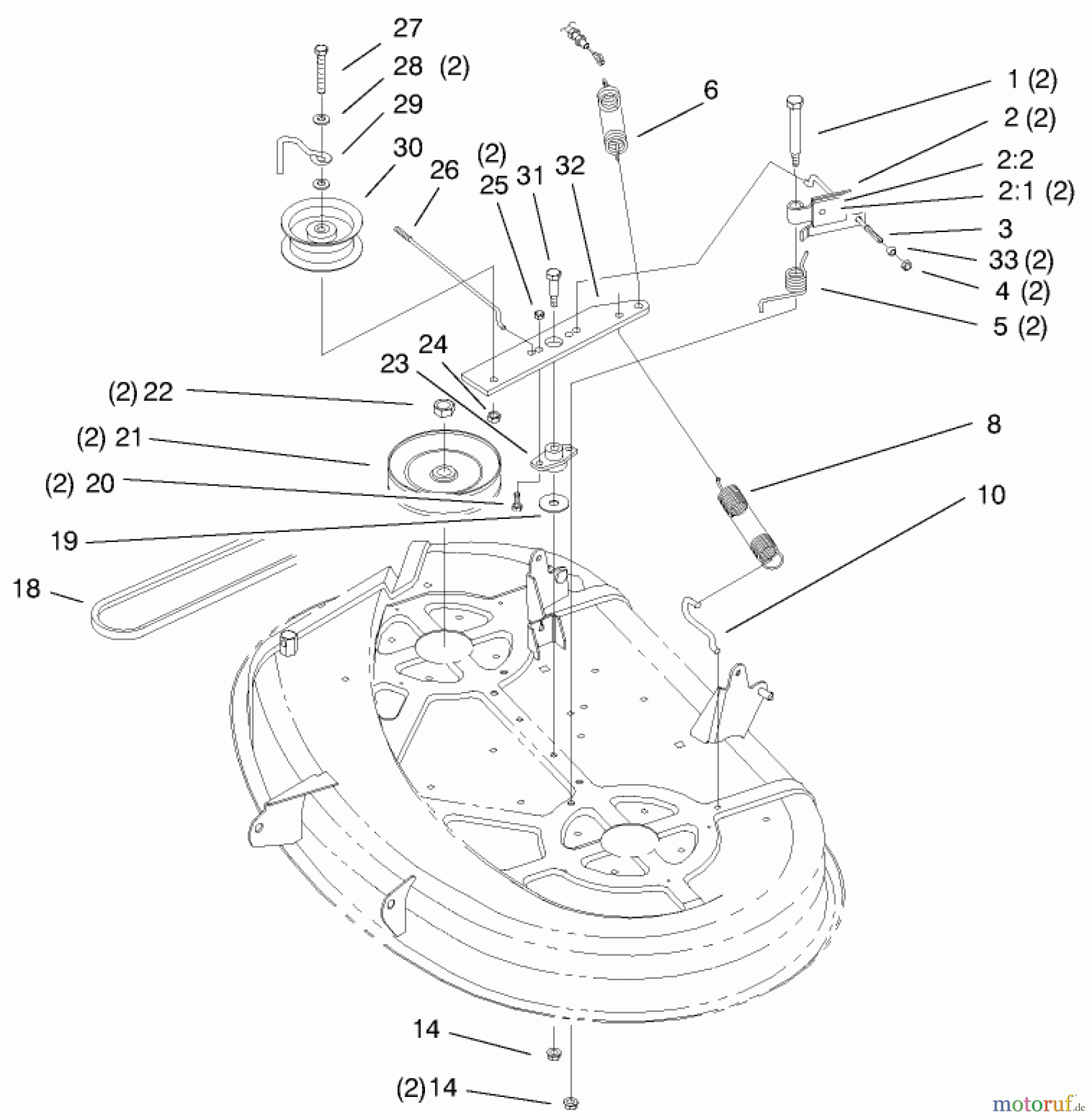  Toro Neu Mowers, Lawn & Garden Tractor Seite 1 71221 (15-38HXL) - Toro 15-38HXL Lawn Tractor, 1999 (9900001-9999999) 38