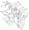 Toro 71223 (16-38XL) - 16-38XL Lawn Tractor, 2002 (220010001-220999999) Listas de piezas de repuesto y dibujos 38IN DECK ASSEMBLY