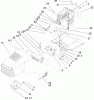 Toro 71223 (16-38XL) - 16-38XL Lawn Tractor, 2004 (240000001-240999999) Listas de piezas de repuesto y dibujos HOOD AND TOWER ASSEMBLY