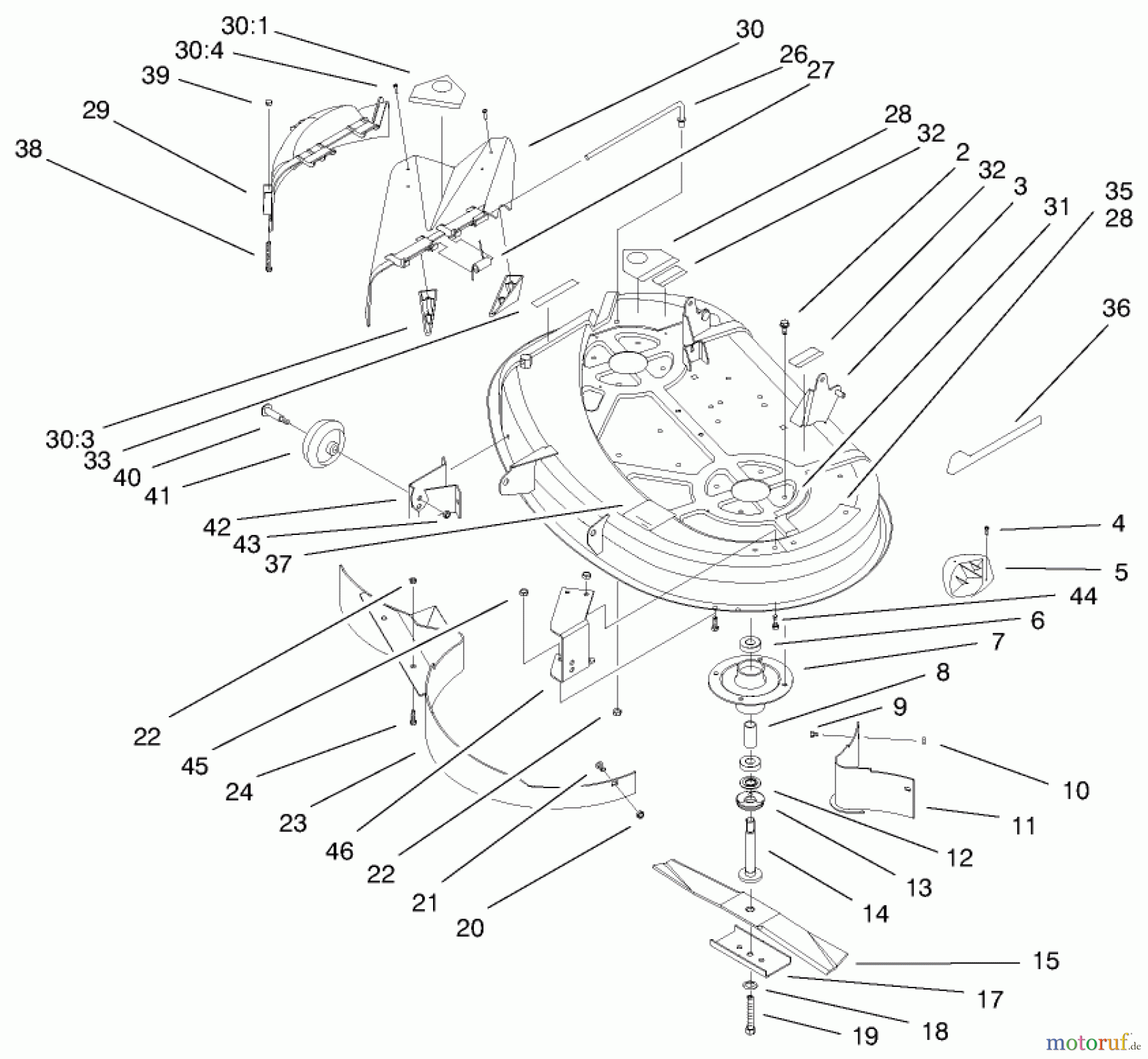  Toro Neu Mowers, Lawn & Garden Tractor Seite 1 71241 (16-38HXLE) - Toro 16-38HXLE Lawn Tractor, 2000 (200000001-200999999) 38