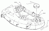 Toro 71228 (17-44HXL) - 17-44HXL Lawn Tractor, 2003 (230000001-230999999) Ersatzteile DECAL AND BELT ROUTING ASSEMBLY